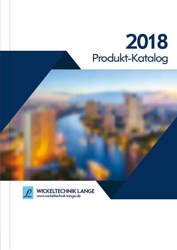 Wickeltechnik Lange Produkt-Katalog 2018 Titelbild mit Firmenlogo