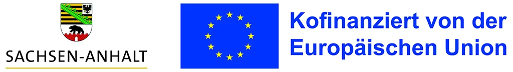 EU-Flagge als Symbol für kofinanzierte Projekte