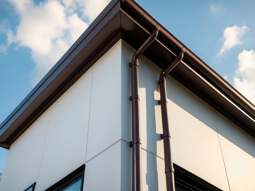 Moderne Fassade eines Gebäudes mit hochwertigen Fassadenbau-Elementen und klaren Linien