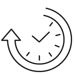 pb stucco Icon: Schnelle Web-Anwendung, Uhr mit Pfeil als Symbol für Geschwindigkeit pb stucco Icon für schnelle Web-Anwendung mit Uhr und Pfeil