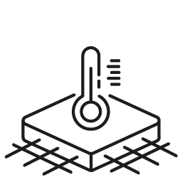 pb stucco Icon zeigt Schwankung der Temperatur auf Putzoberfläche für Webanwendung pb stucco Icon für Web Schwankung – Temperaturänderung auf Putzoberfläche