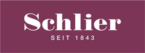 Markenlogo seit 1843 auf purpurfarbener Fläche Logo mit Schriftzug 'seit 1843' auf purpurfarbenem Hintergrund