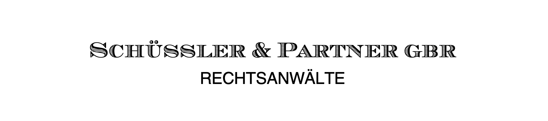 Logo einer Anwaltskanzlei mit Schriftzug 'Rechtsanwälte'.