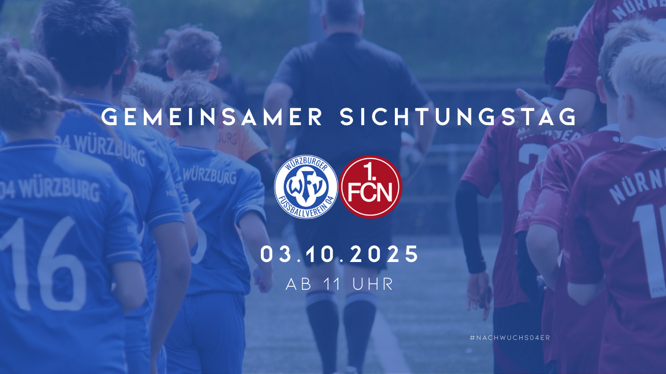 Sichtungstag 2025 des Würzburger FV und 1. FC Nürnberg am 03.10.2025 – Fußballnachwuchs auf dem Spielfeld