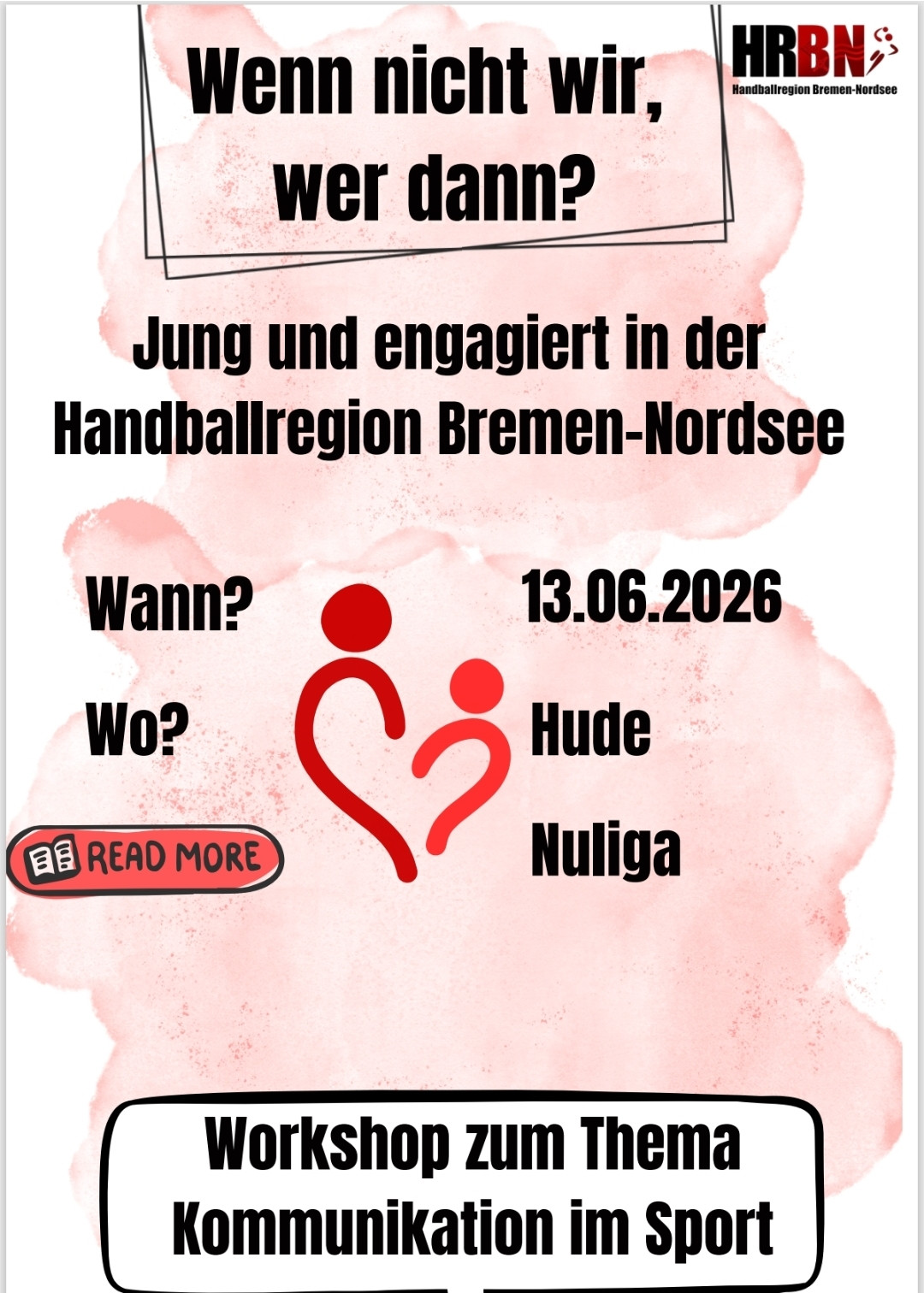 Junges Engagement in der Handballregion Bremen-Nordsee, Veranstaltung am 13.06.2026 in Hude, organisiert von Nuliga