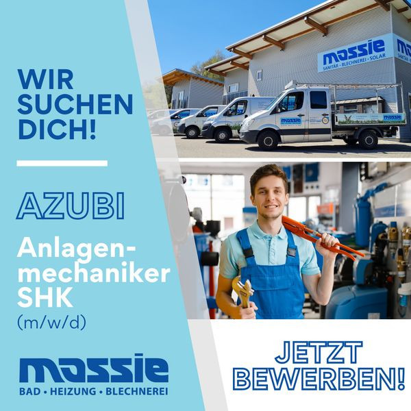 Stellenanzeige für Azubi Anlagenmechaniker SHK bei Massie Sanitär