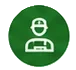 Icon Bau – Symbol für Bauarbeiter oder Bauwesen