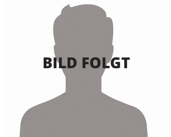 Platzhalter Bild für Mann, Silhouette mit Text 'Bild folgt'
