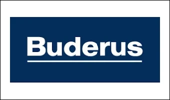 Buderus Logo in blau-weißer Farbgebung