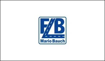 Logo von Flechtinger Baulogistik Mario Bauch in Blau auf weißem Hintergrund