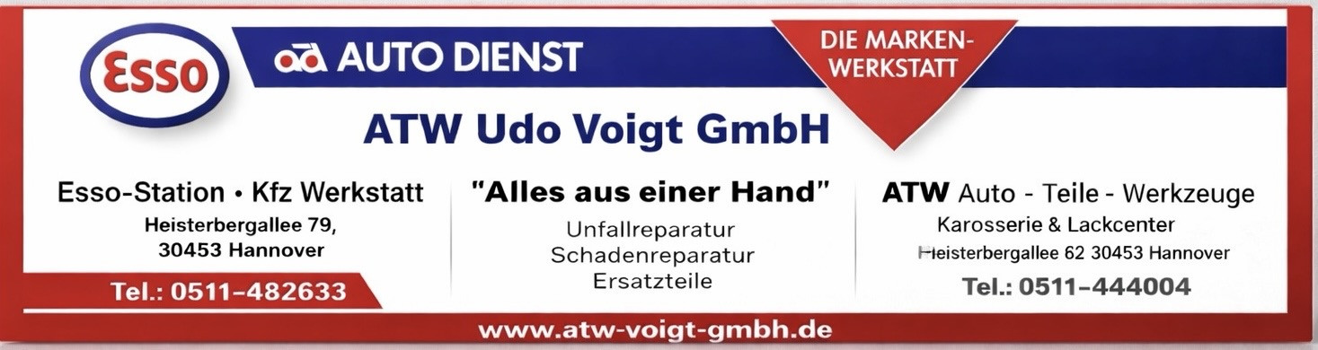 Logo der Udo Voigt GmbH mit Slogan 'Alles aus einer Hand', Unfallreparatur, Schadenreparatur, Ersatzteile