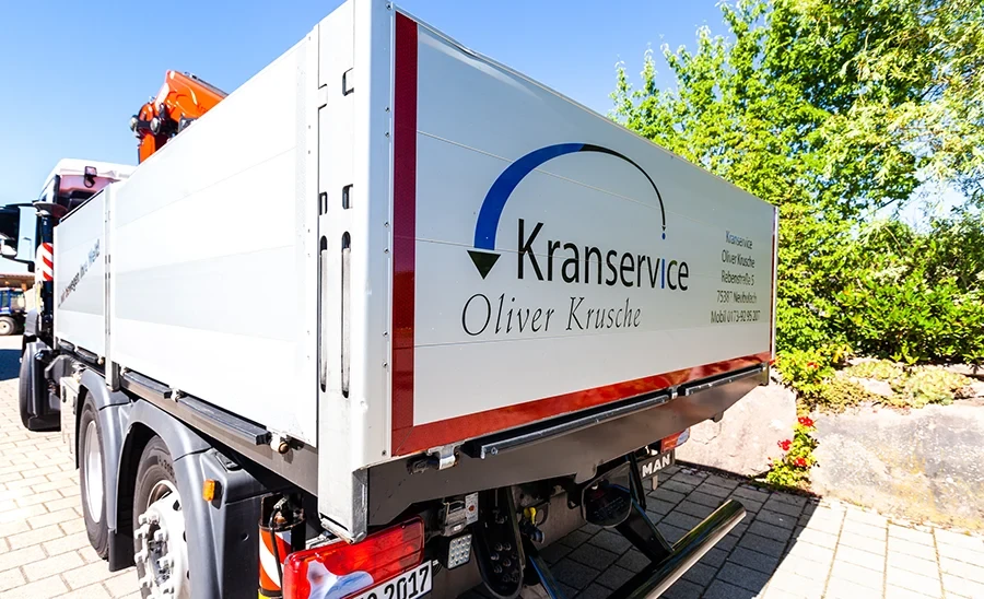 Kranservice Oliver Krusche Spezialtransporte mit Anhänger in Neulingen