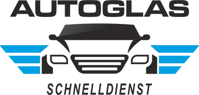 Logo von Autoglas Schnelldienst mit stilisierter Front eines Autos