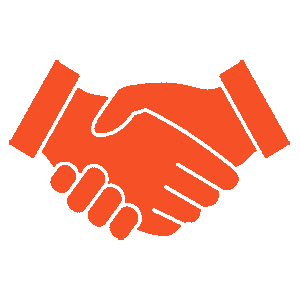 Icon Engagement – Symbol fcr Zusammenarbeit und Handschlag