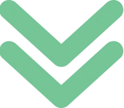 Grüne doppelte Pfeile nach unten als Symbolgrafik