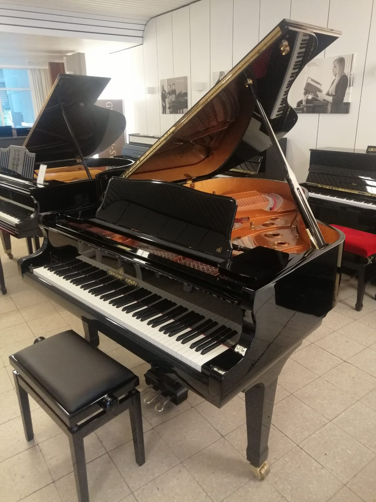 Shigeru Kawai Flügel im Klaviergeschäft