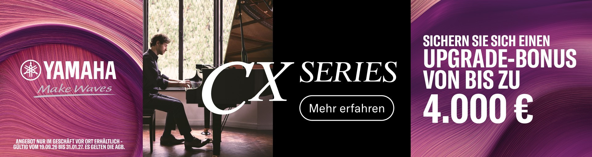 CX Series Flügel – europäische Version, Präsentation auf deutscher Webseite