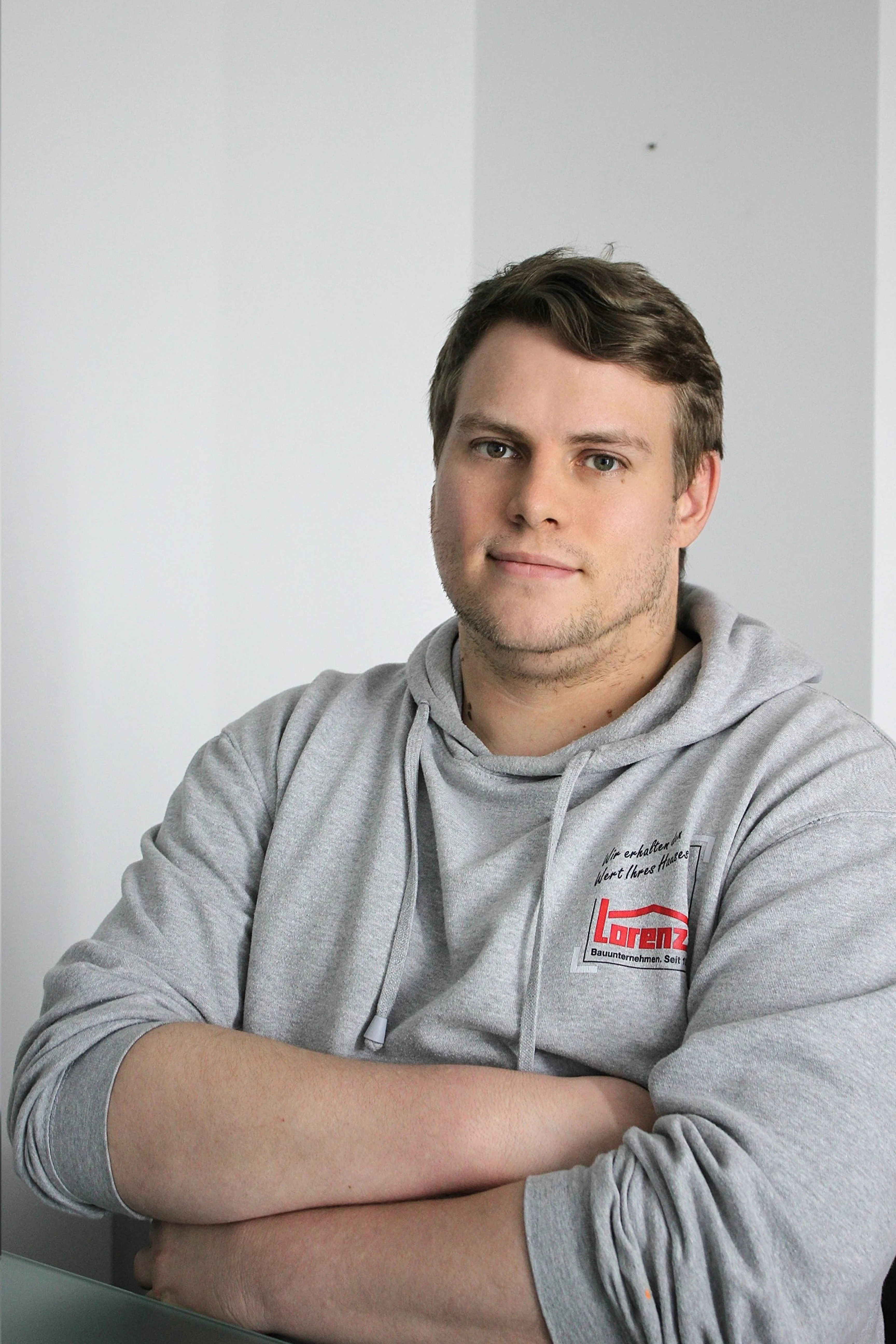 Fabian aus Kiel mit Lorenz Bauunternehmen Pullover