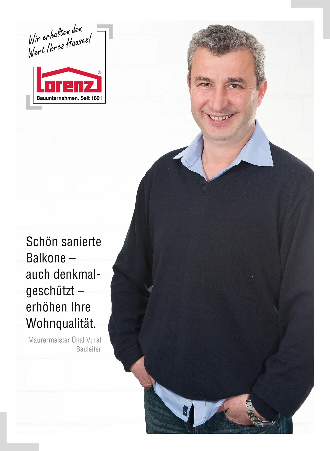 Balkonsanierung und Terrassensanierung durch Maurermeister Ünal Vural vom Bauunternehmen Lorenz – auch für denkmalgeschützte Objekte