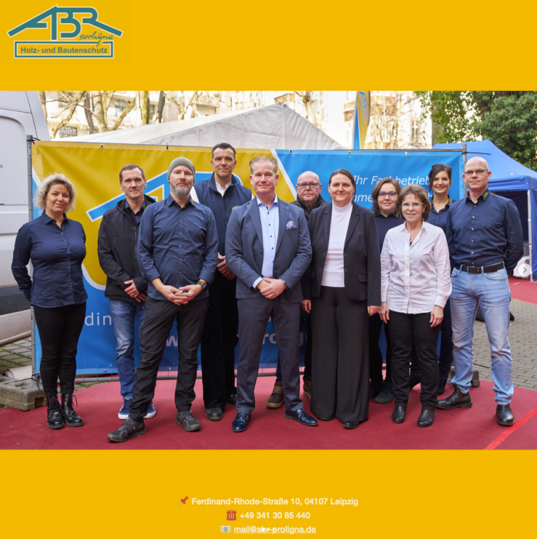 25 Jahre ABR Proligna Holz- und Bautenschutz – Teamfoto zum Jubiläum Team von ABR Proligna Holz- und Bautenschutz feiert 25-jähriges Jubiläum