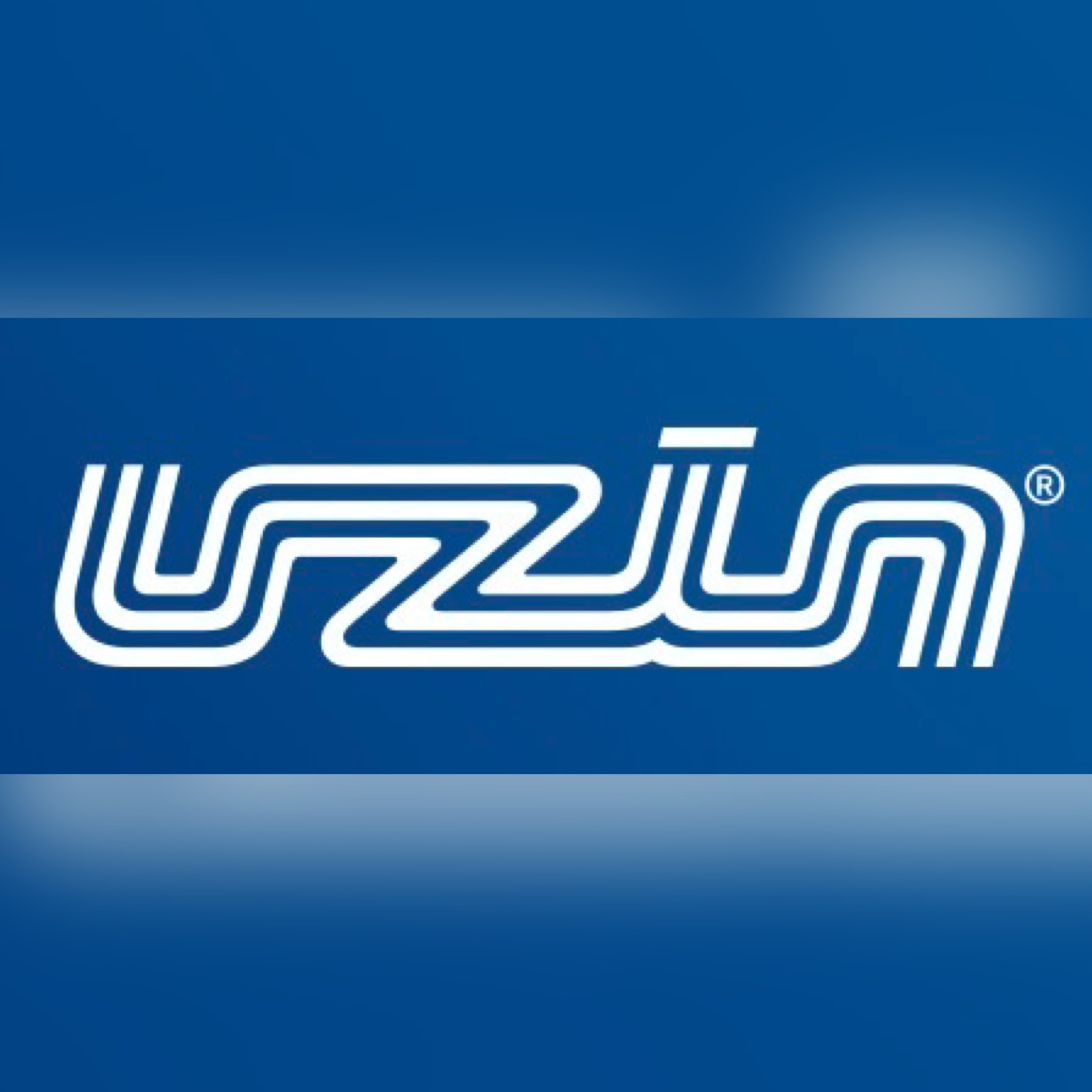 Uzin Logo auf blauem Hintergrund