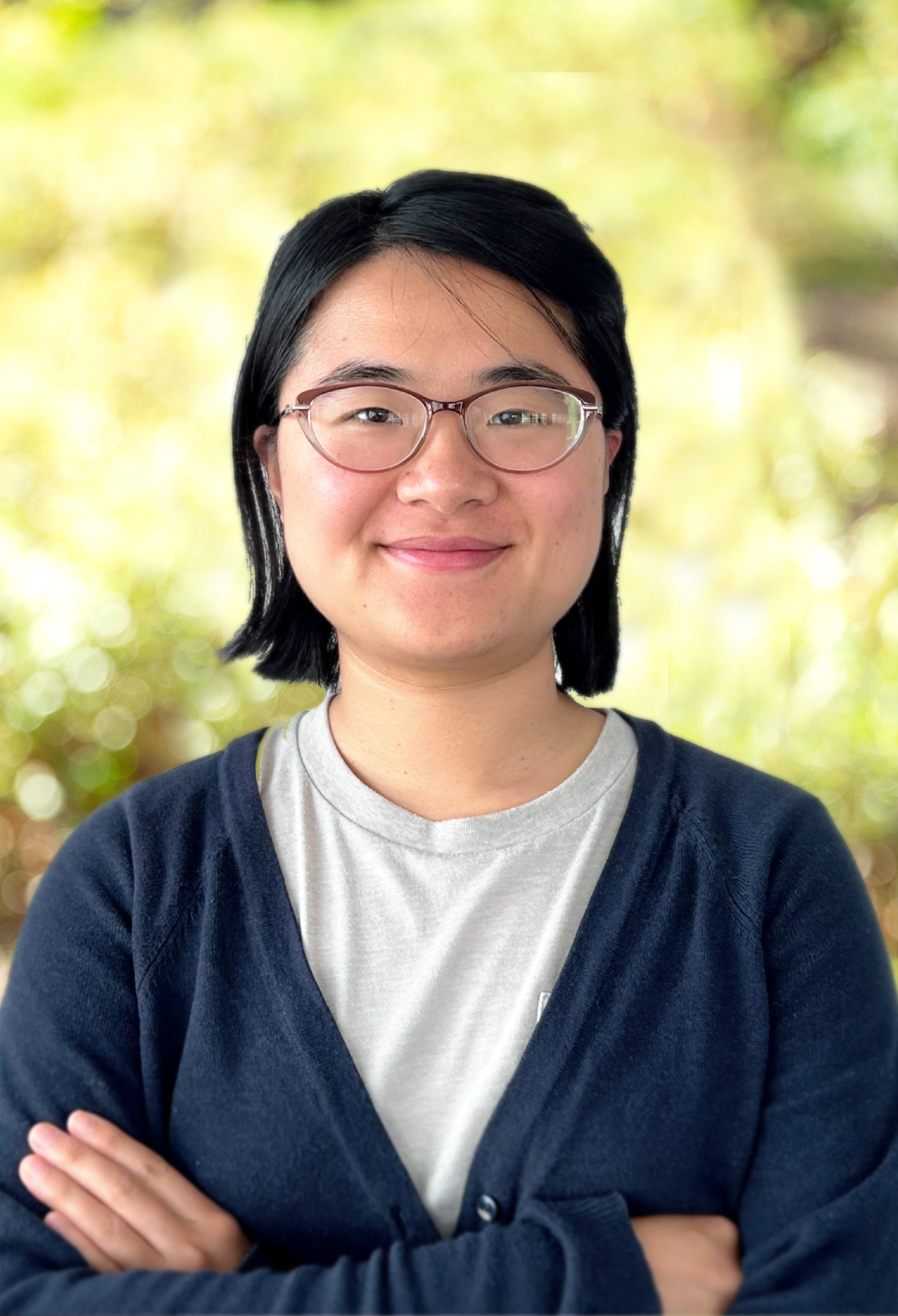 zc ww Hintergrund mit unscharfem Naturmotiv und Person im Vordergrund