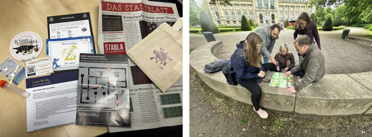 Teamevent in der City am 28. Mai 2026 – Impressionen mit Stadtblatt und Parkbesuch Teamevent in der City am 28.05.2026 – Stadtblatt, Stofftasche und Person im Park
