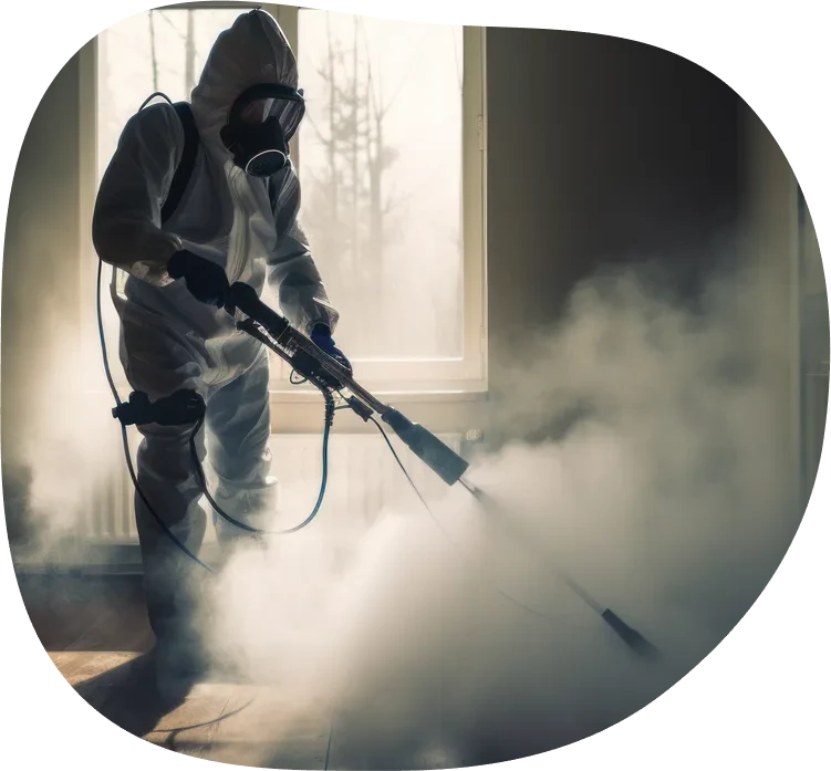 Mitarbeiter in Schutzkleidung bei der Arbeit – Karriere in der Gebäudereinigung