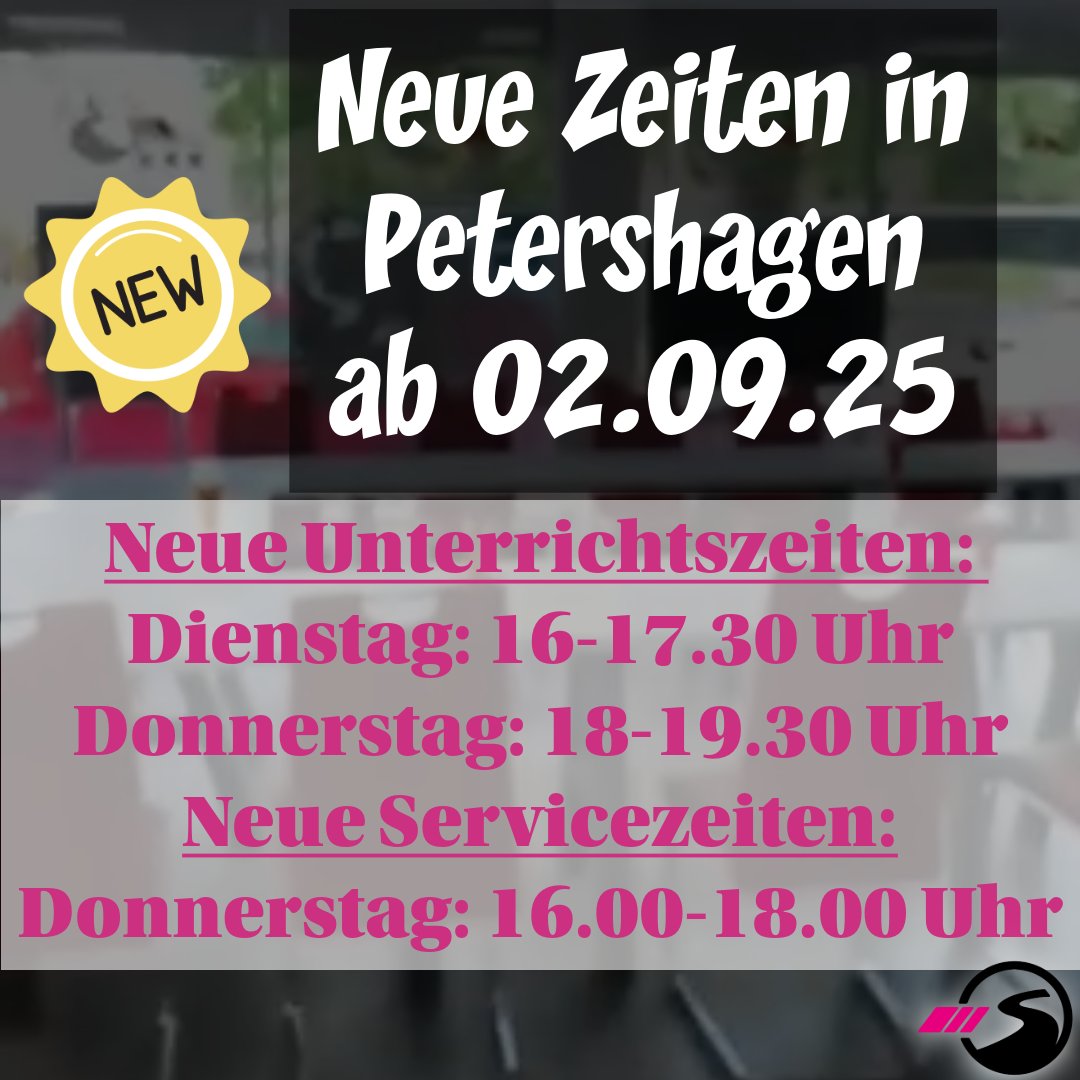 Neue Zeiten in Petershagen: Unterrichts- und Servicezeiten ab 02.09.25 Neue Unterrichtszeiten und Servicezeiten in Petershagen ab 02.09.25