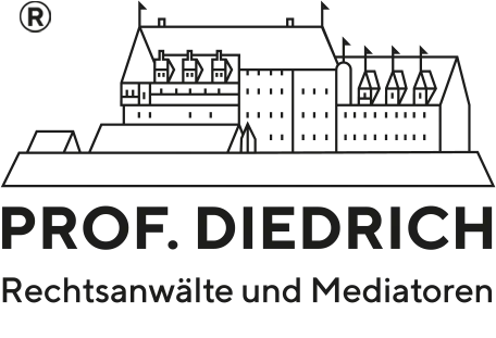 Logo schwarz Prof. Diedrich Rechtsanwälte und Mediatoren 2026