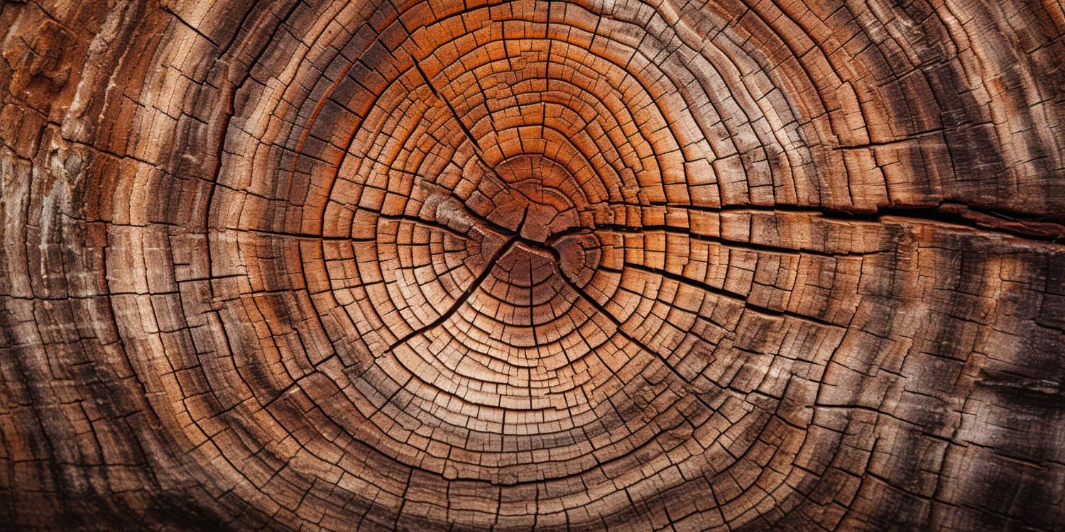 freepik Baumstamm mit deutlich sichtbaren Jahresringen in Nahaufnahme