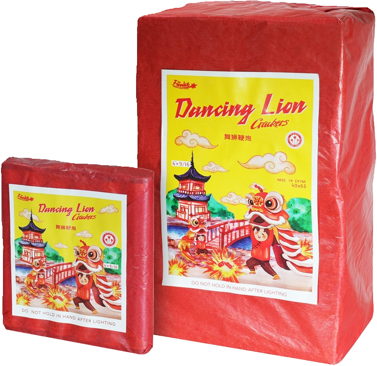 Dancing Lion Böller Verpackung mit chinesischem Design