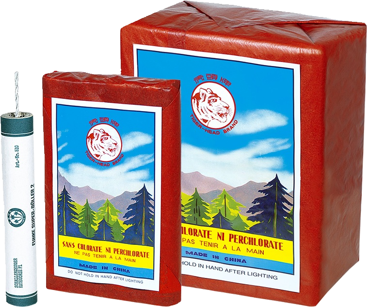 510 Super Böller 2 Feuerwerkskörper Verpackung