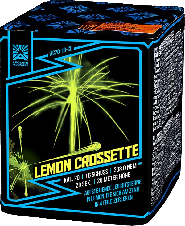 Argento Feuerwerk Lemon Crossette AC20-16-CL Verpackung