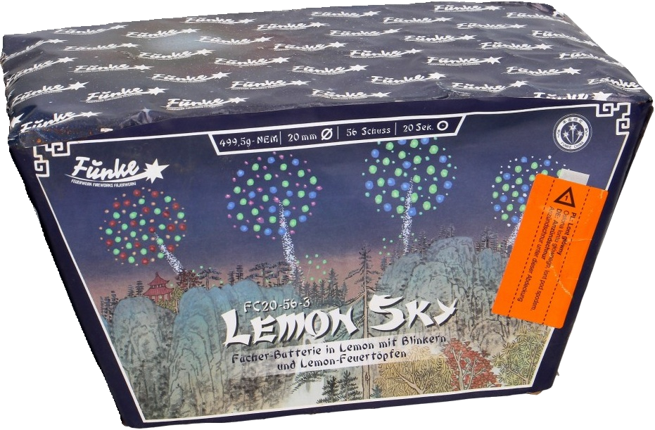 Funke Feuerwerk FC20-56-3 Lemon Sky Fächer-Batterie