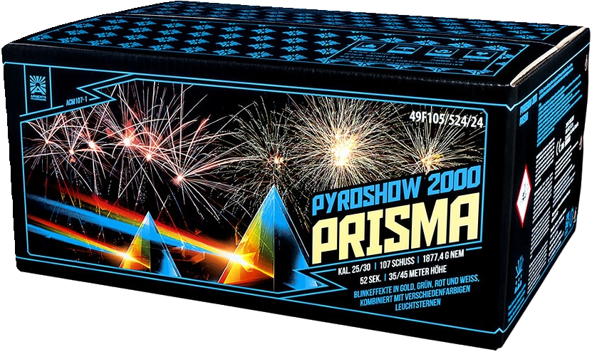 Prisma Pyroshow 2000 Feuerwerk mit bunten Effekten