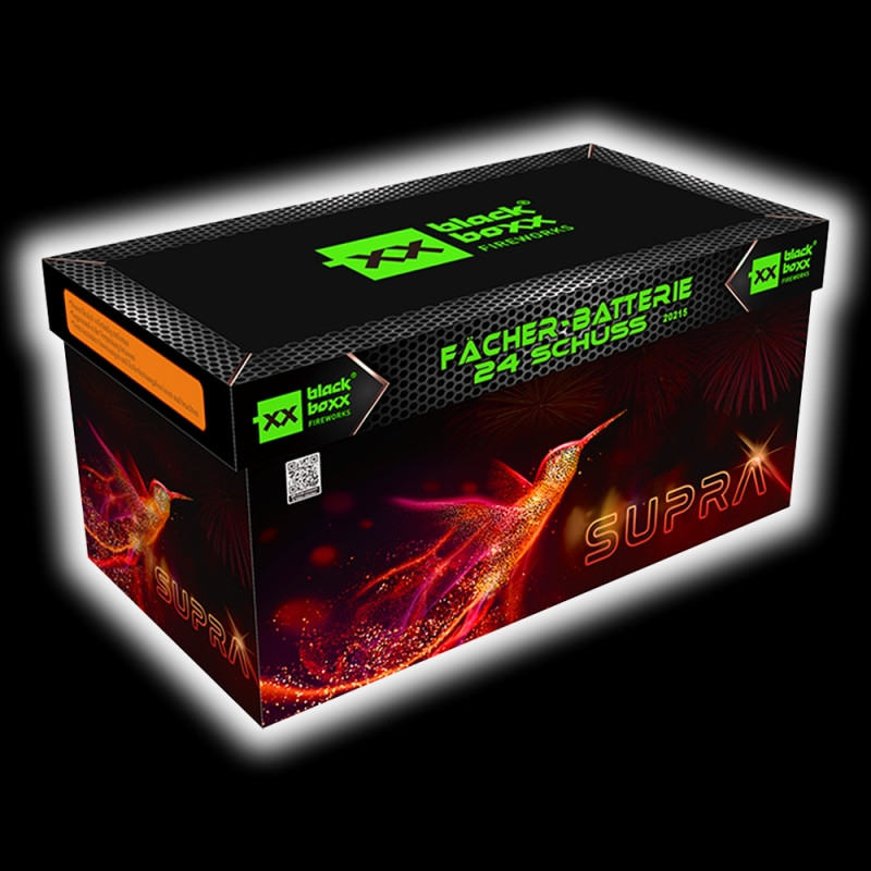 Blackboxx Supra Fächer-Batterie 24 Schuss Feuerwerk bb20215 Blackboxx Supra Fächer-Batterie 24 Schuss Feuerwerkskörper bb20215