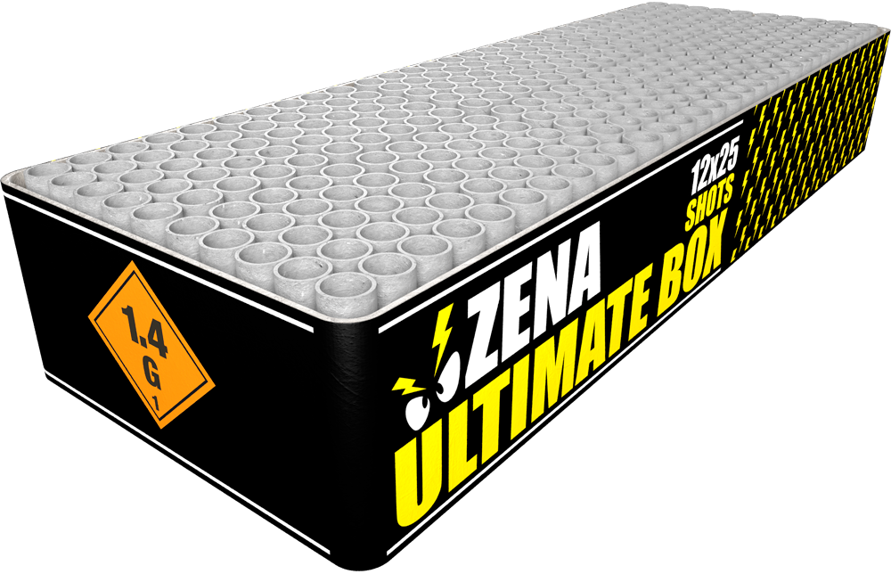 ZENA Ultimate Box Feuerwerksbatterie mit 288 Schuss, Produktabbildung