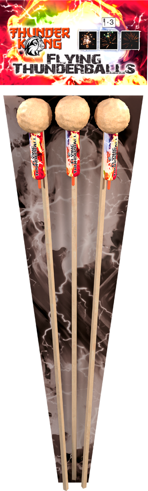 L4206 Flying Thunderballs Feuerwerksraketen Set
