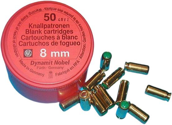 RWS 8 mm Knallpatronen Dynamit Nobel in Dose, z565-rws-8-mm-neu