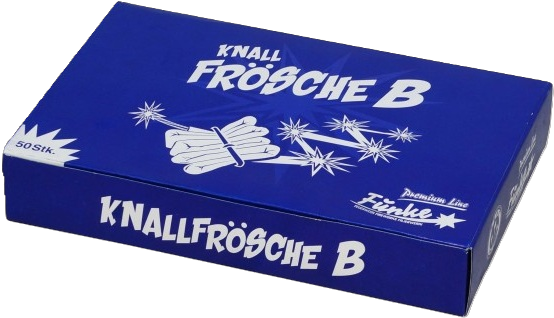 Schachtel FFB Knallfrösche Kaliber B 10x5er Feuerwerkskörper