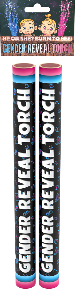 Gender Reveal Torch Partykanone zur Geschlechtsenthüllung
