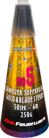 Bugano Schweizer Supervulkan No 5 Feuerwerksvulkan gold Bugano Schweizer Supervulkan No 5 Feuerwerksvulkan gold