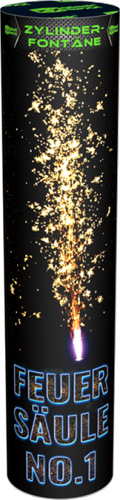 bb101 Feuersäule No 1 – dekorative Feuerstelle mit Flammeneffekt bb101 Feuersäule No 1 mit leuchtenden Flammen vor schwarzem Hintergrund