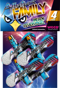Weco Albatros Family Riesen-Feuervogel Feuerwerkskörper 4 Stück Weco Albatros Family Riesen-Feuervogel Feuerwerkskörper 4er-Set