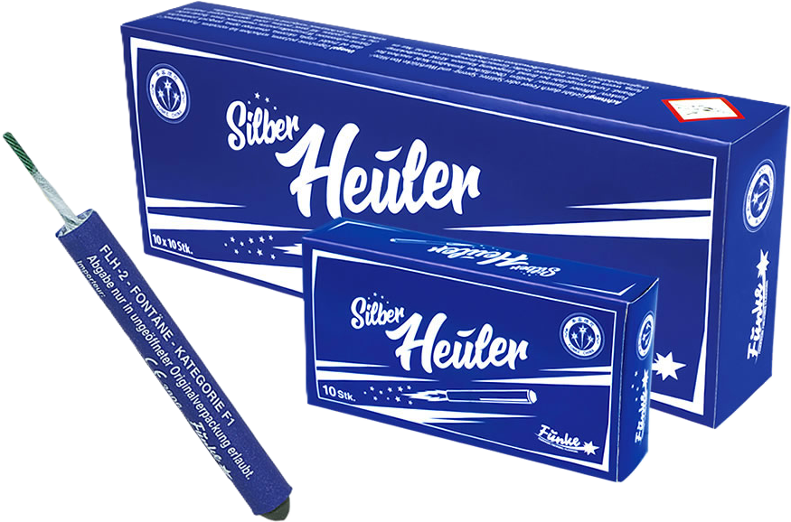 Funke Silberheuler Feuerwerk Produktverpackung mit Zündkörper