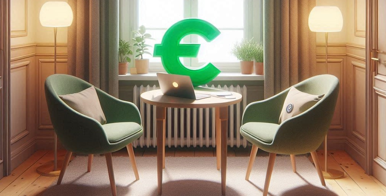 MPU Kosten in Freiburg – Symbolbild mit Eurozeichen auf Tisch im Beratungsraum