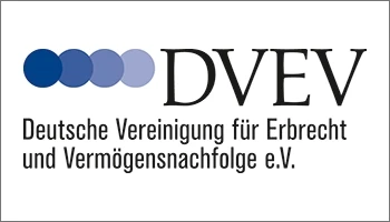 Mitgliedslogo der Deutschen Vereinigung für Erbrecht und Vermögensnachfolge e.V. (DVEV)