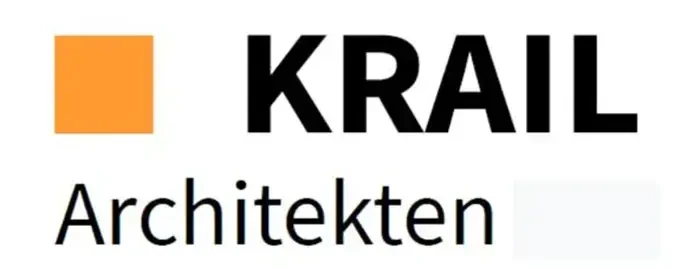 Neues Logo mit modernem Schriftzug, teilweise lesbar 'KRA' und 'Architekten'