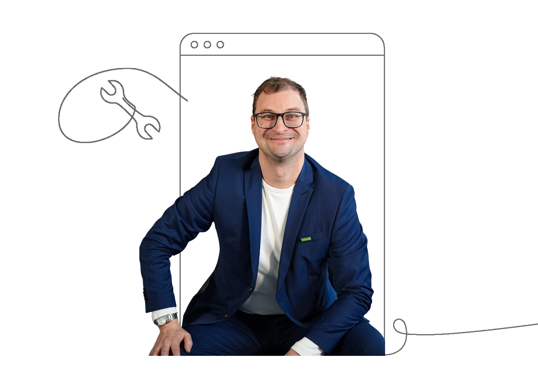 Jan Weging beim KI Webinar, Header-Bild mobil